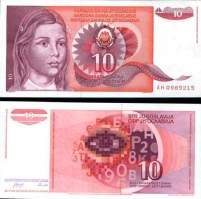 10 Dinárov Juhoslávia 1990, P103 UNC - Kliknutím na obrázok zatvorte -